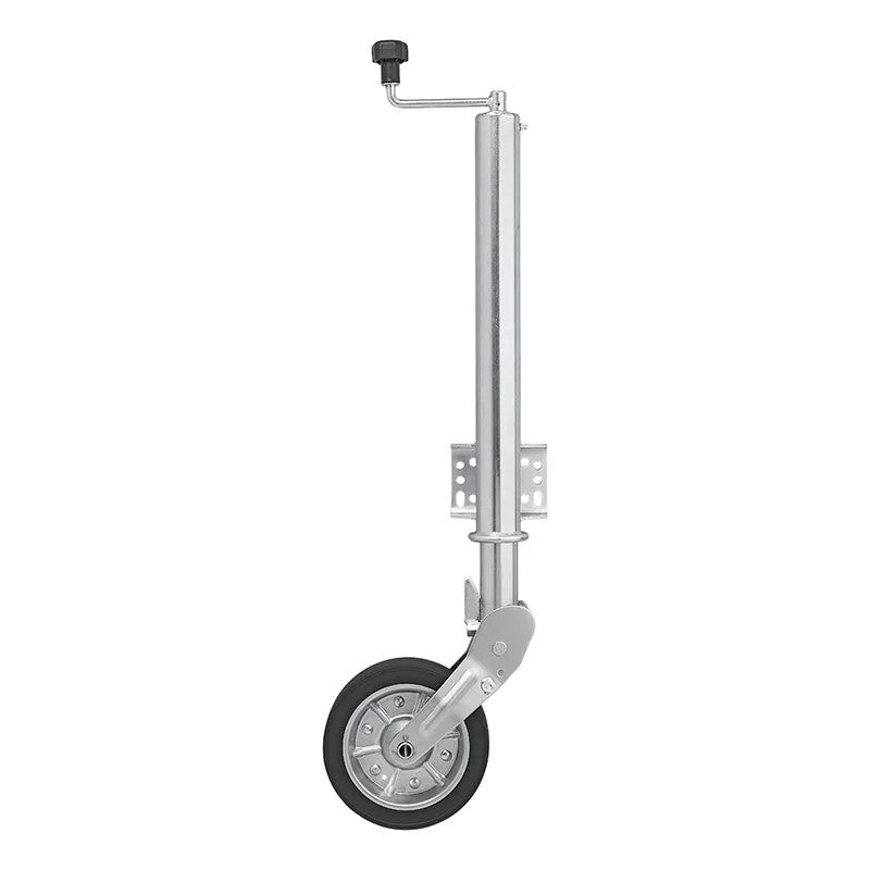 Roue jockey 570/60 mm jante métal grande avec pneu caoutchouc 220 x 65 mm pliable 300 kg