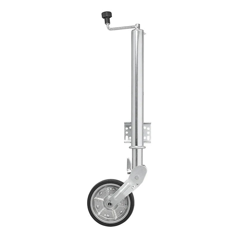 Roue jockey 570/60 mm jante métal grande avec pneu caoutchouc 220 x 65 mm pliable 500 kg