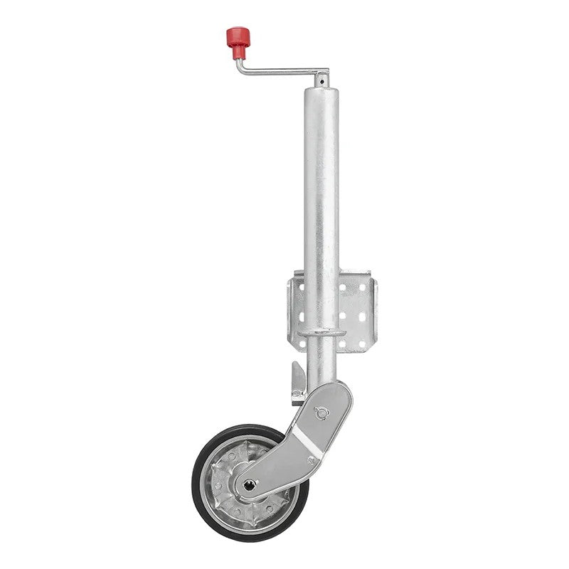 Roue jockey 60 mm jante métal avec pneu caoutchouc 200 x 50 mm pliable 500 kg