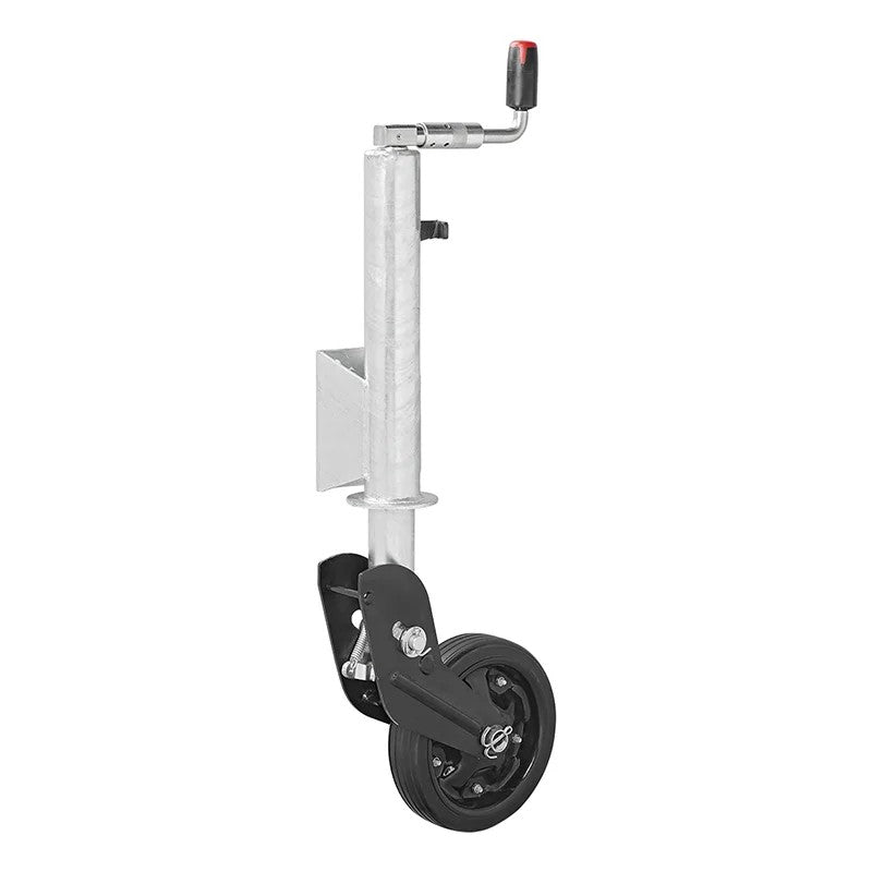Roue jockey 73 mm jante métal avec pneu caoutchouc 260 x 65 mm pliable 800 kg