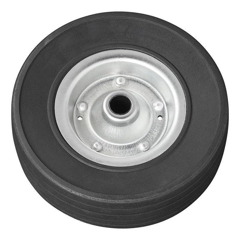 Roulette roue jockey jante métal avec pneu caoutchouc 220 x 65 mm 300 kg
