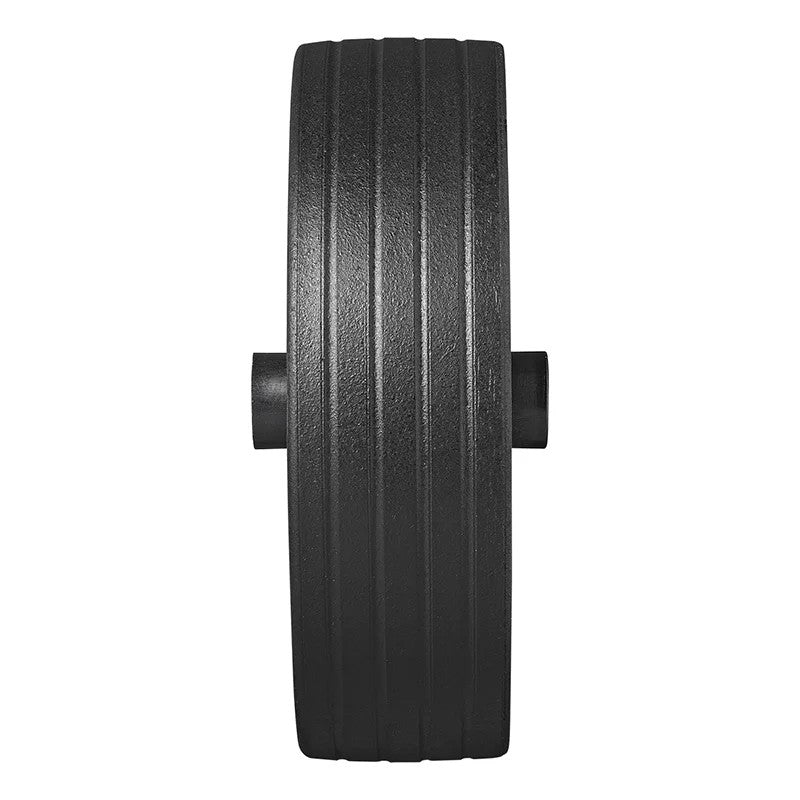 Roulette roue jockey jante métal grande avec pneu caoutchouc 220 x 65 mm 300 kg