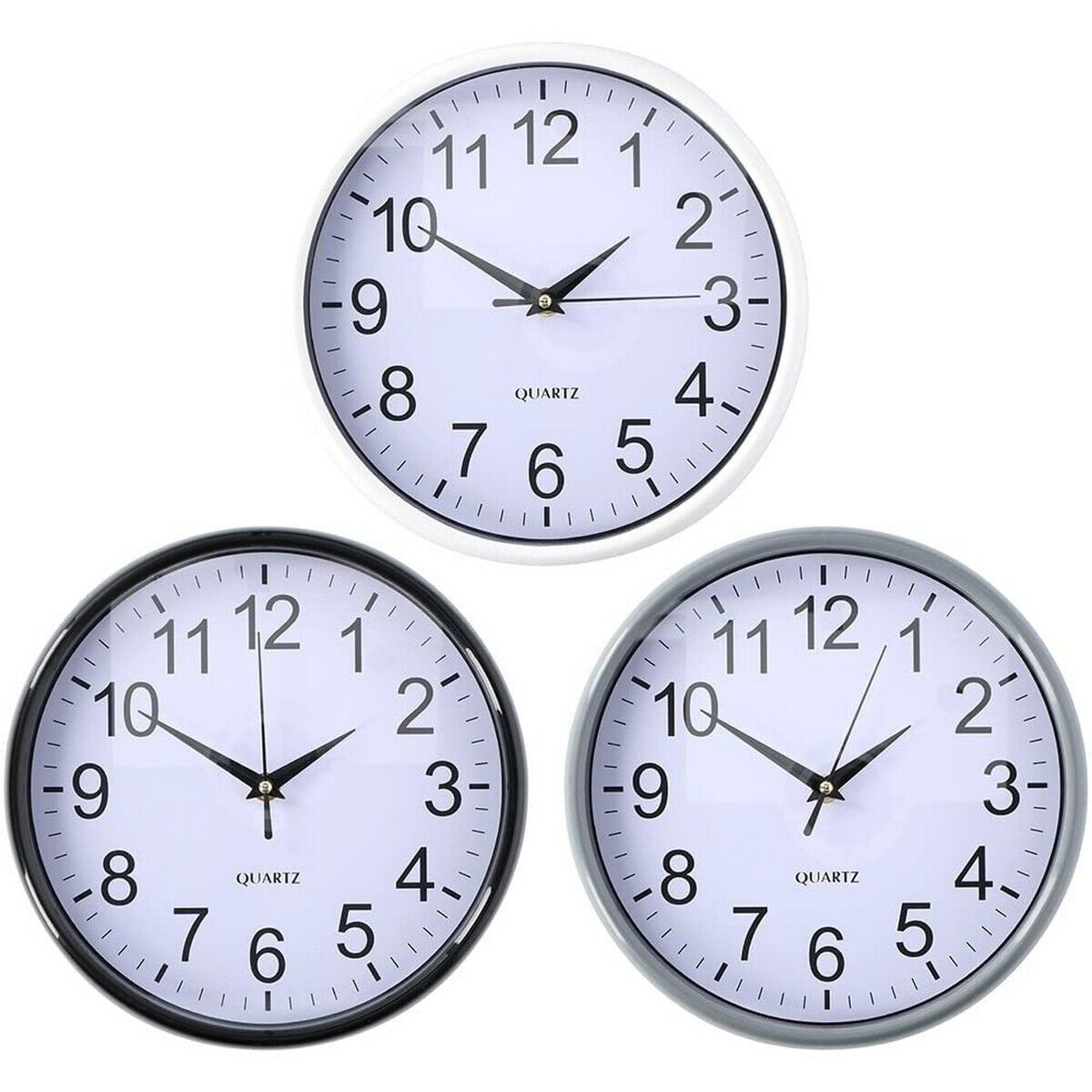 Horloge Murale 2ø5x3 Cm 3 Couelurs Assortis