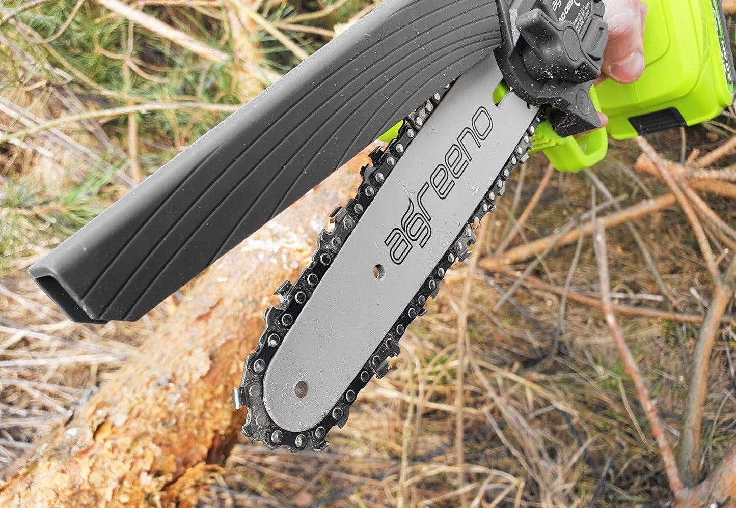 Set tronçonneuse batterie 21V 15cm 2x 2Ah