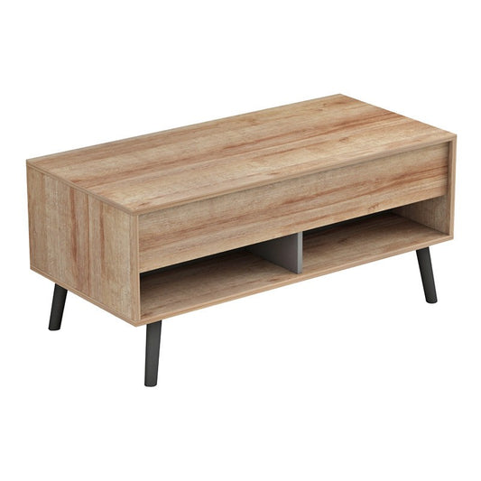 Table basse bois relevable 100x60x45 cm