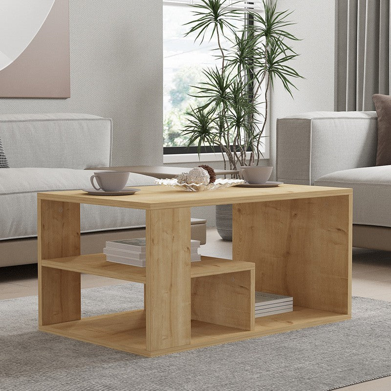Table basse bois chêne 80x50x40 cm