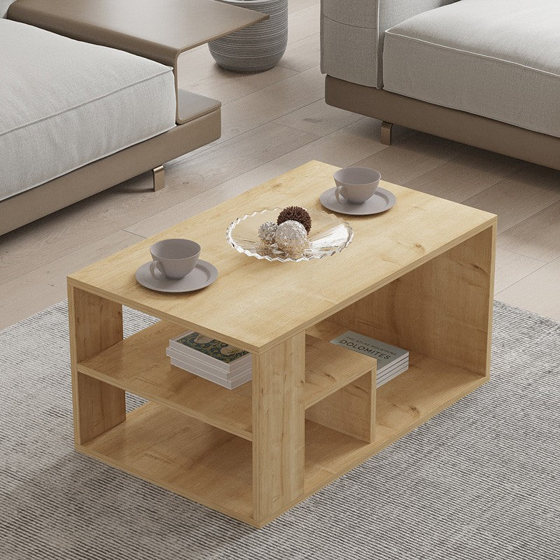 Table basse bois chêne 80x50x40 cm