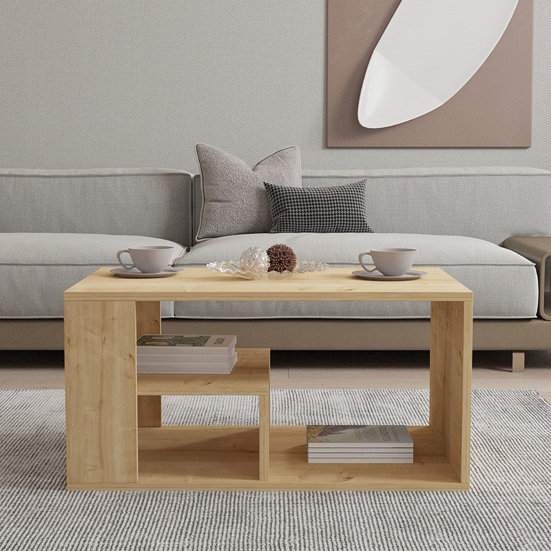 Table basse bois chêne 80x50x40 cm