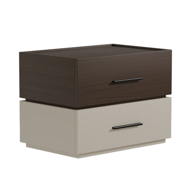 Table de chevet bois beige 60x40x44,5 cm