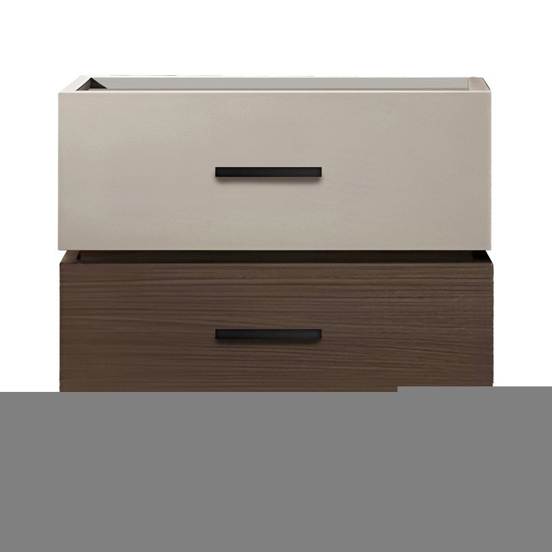 Table de chevet bois beige 60x40x44,5 cm