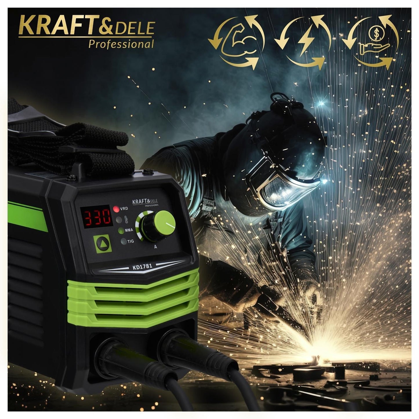 Poste à souder à onduleur 330A MMA TIG LIFT VRD