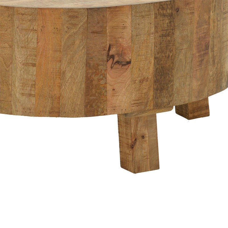 Table basse  bois de manguier massif naturel 90x45cm
