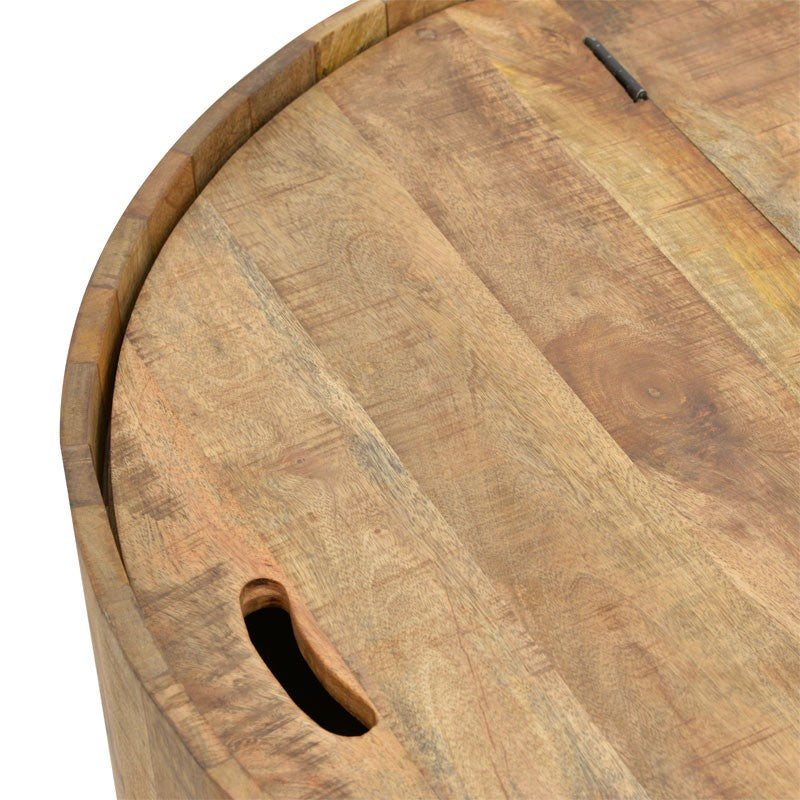 Table basse  bois de manguier massif naturel 90x45cm