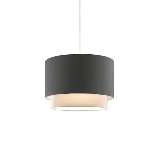 Suspension luminaire plafonnier abat jour anthracite 30x20 cm