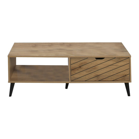 Table basse bois mélamine Sonoma 120 x 60 x 41,6 cm