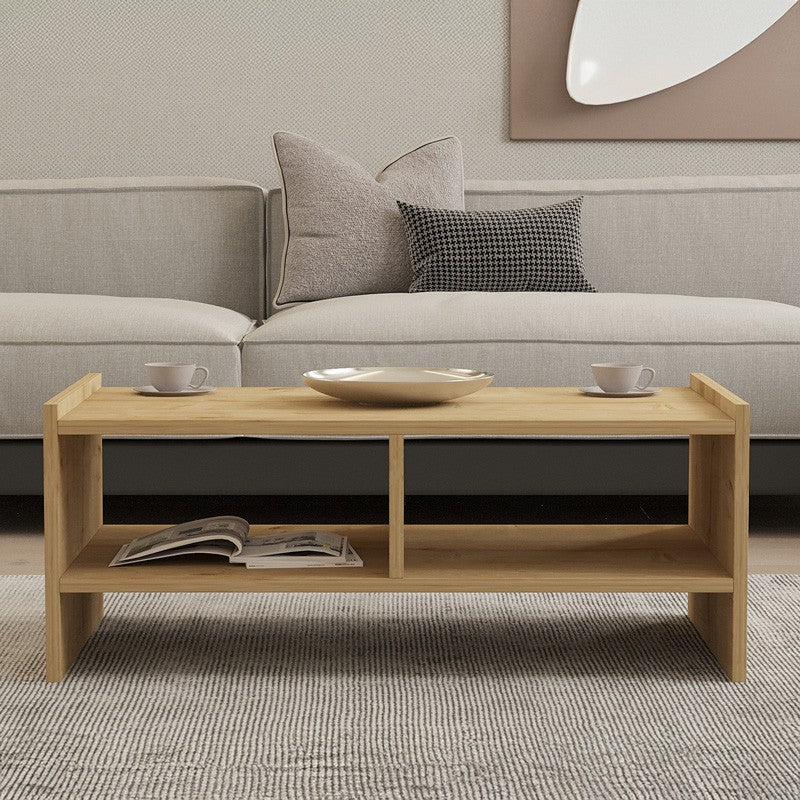Table basse bois chêne 90x50x35 cm