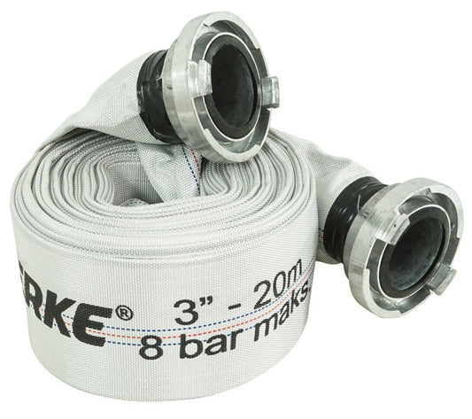 Tuyau d'incendie pompe 3"x20M avec raccords