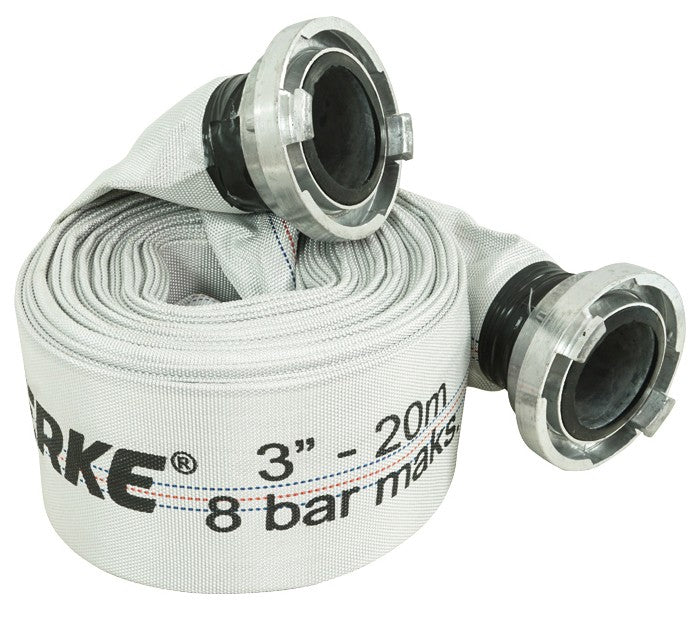 Tuyau d'incendie pompe 3"x20M avec raccords