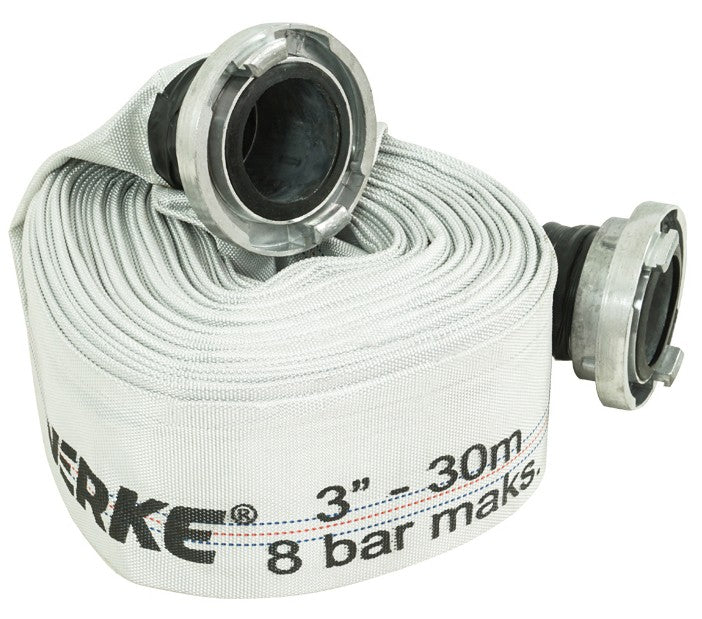 Tuyau D'incendie pompe vide cave 3"x30m Avec Raccords